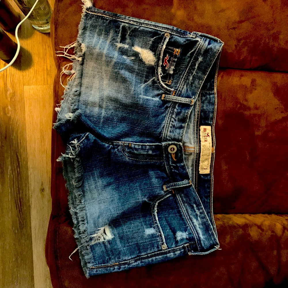 Hollister Denim Shorty Shorts Size 3